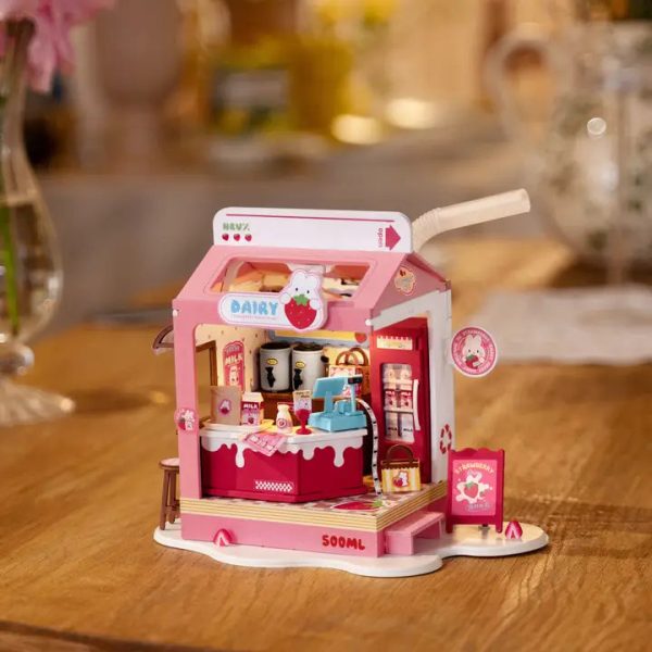 DIY Miniature House Kit | Strawberry Milk Box For Cheap - Image 2