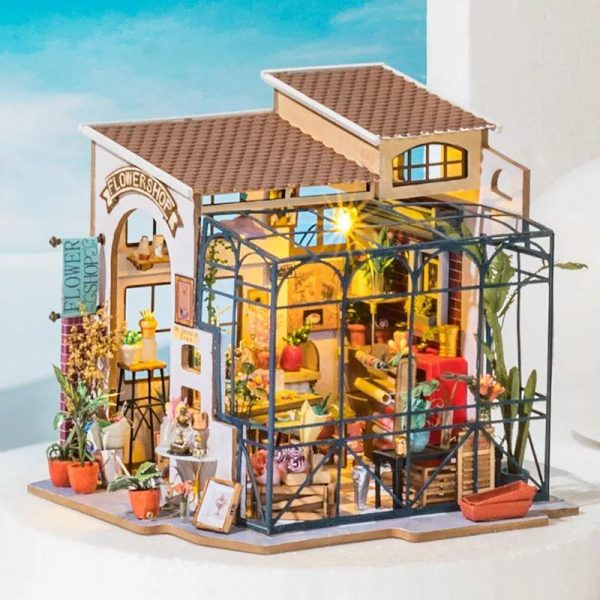 DIY Dollhouse Miniature Store Kit | Emily s Flower Shop Online - Image 3