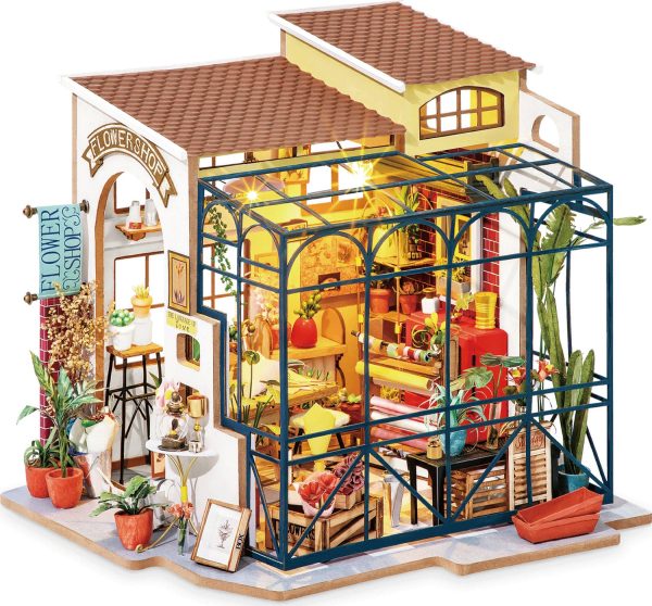 DIY Dollhouse Miniature Store Kit | Emily s Flower Shop Online