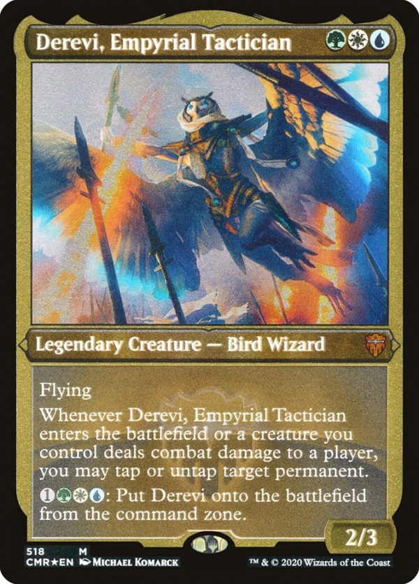 Derevi, Empyrial Tactician (Etched) [Commander Legends] Cheap