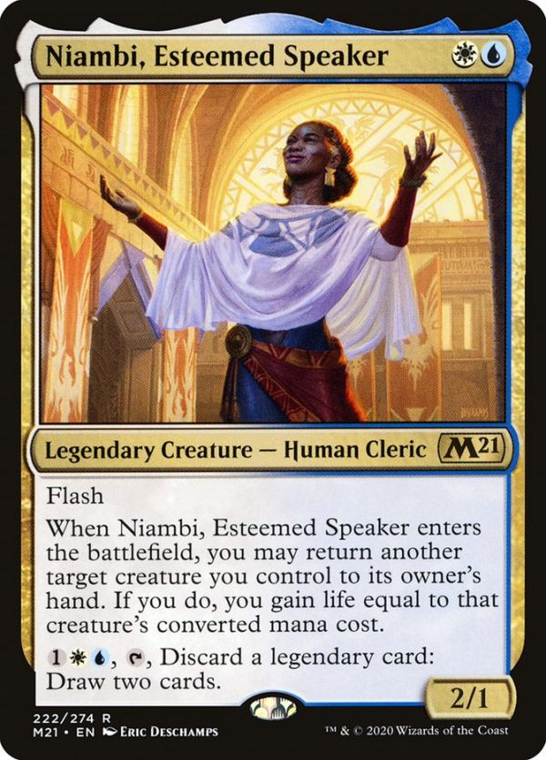 Niambi, Esteemed Speaker [Core Set 2021] Hot on Sale