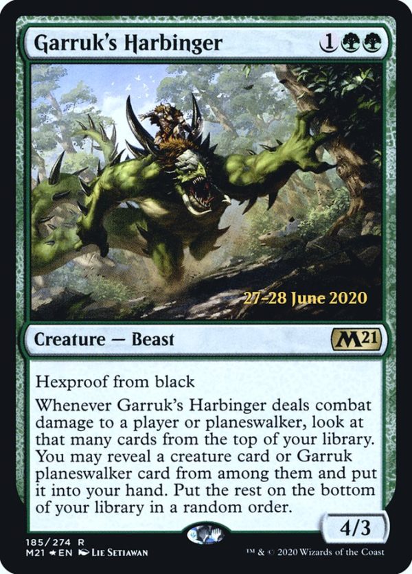 Garruk s Harbinger [Core Set 2021 Prerelease Promos] Supply