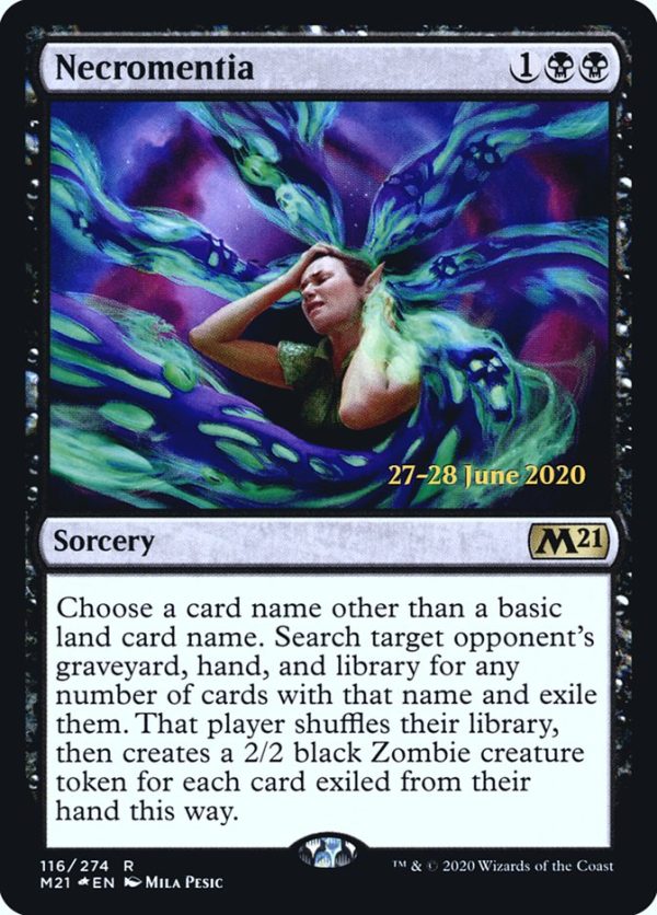 Necromentia [Core Set 2021 Prerelease Promos] For Discount