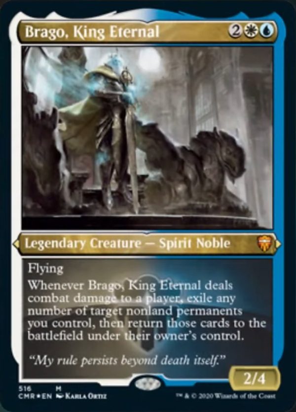 Brago, King Eternal (Etched) [Commander Legends] For Sale