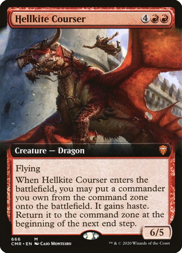 Hellkite Courser (Extended Art) [Commander Legends] Online