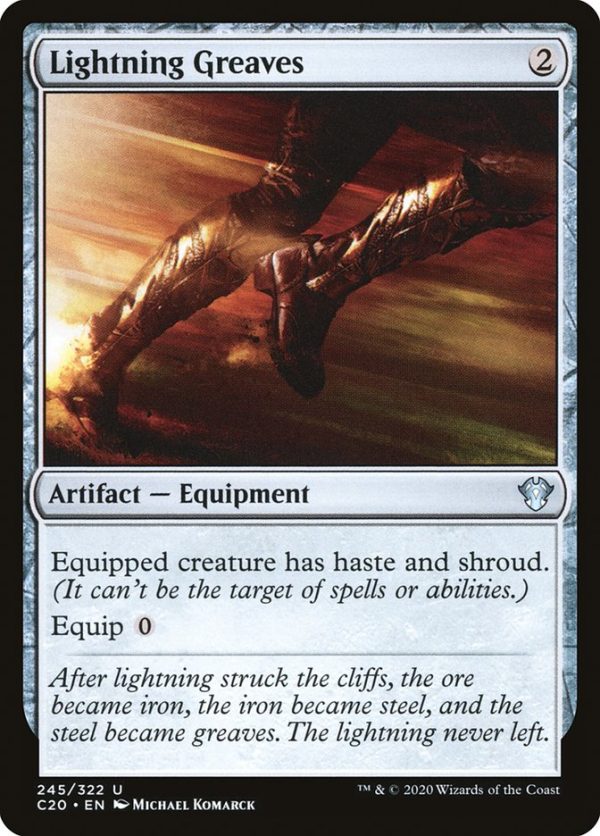 Lightning Greaves [Commander 2020] For Sale