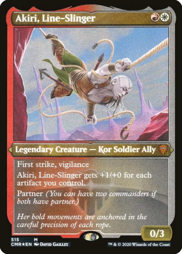 Akiri, Line-Slinger (Etched) [Commander Legends] Discount