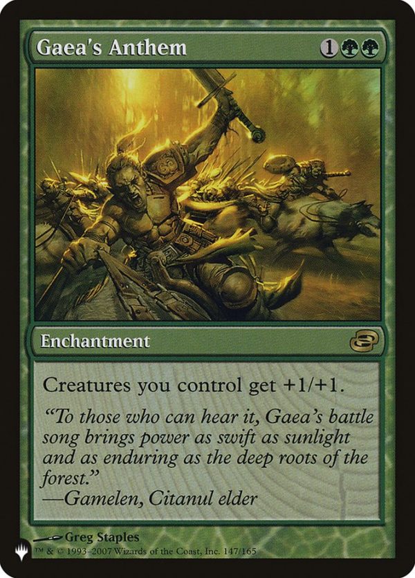 Gaea s Anthem [The List] on Sale