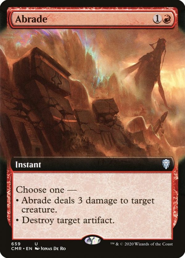 Abrade (Extended Art) [Commander Legends] Online now