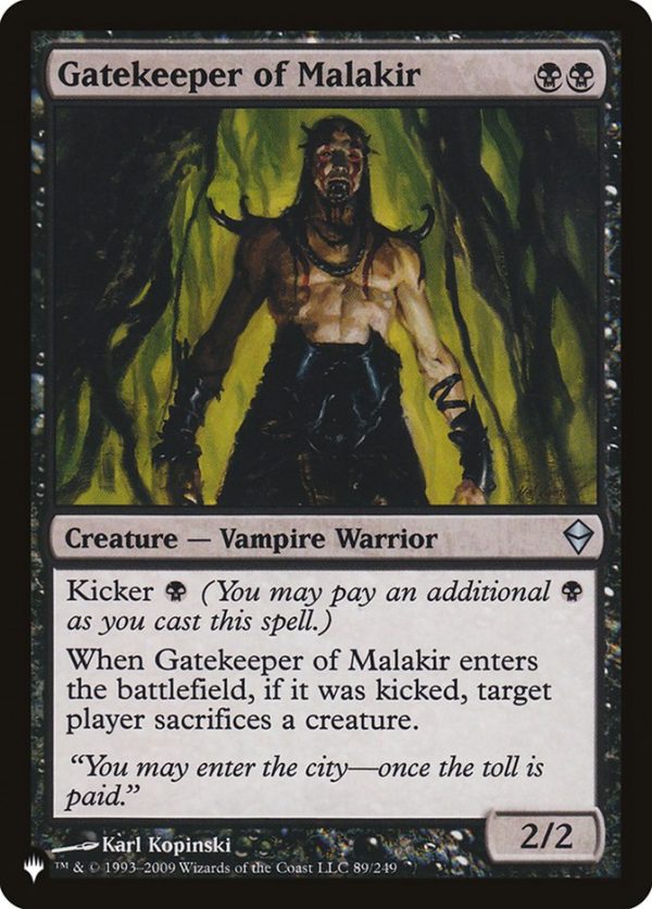 Gatekeeper of Malakir [The List] Online now