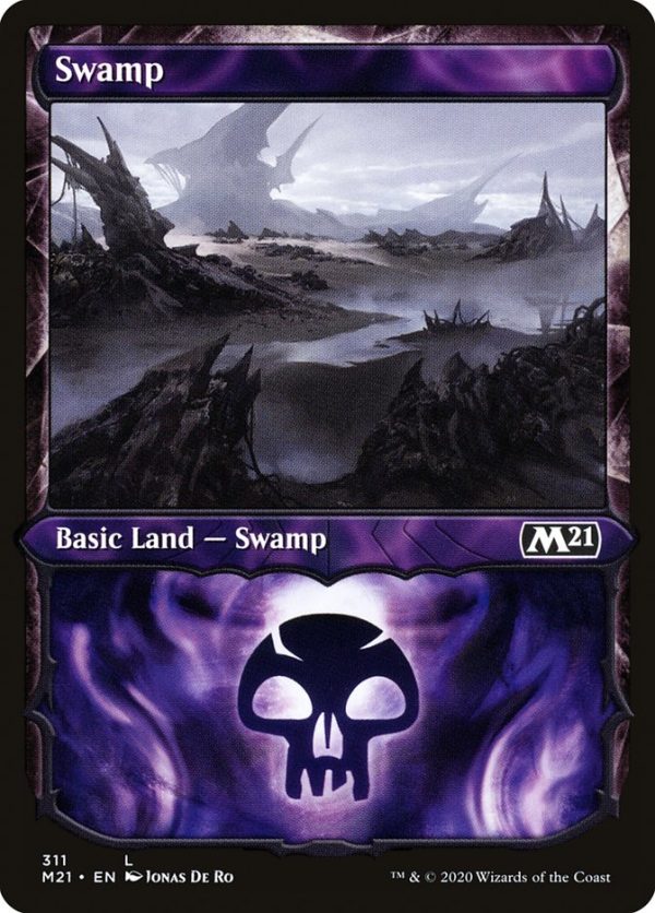 Swamp (311) (Showcase) [Core Set 2021] Discount