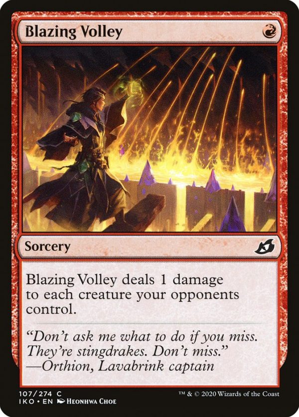 Blazing Volley [Ikoria: Lair of Behemoths] Discount