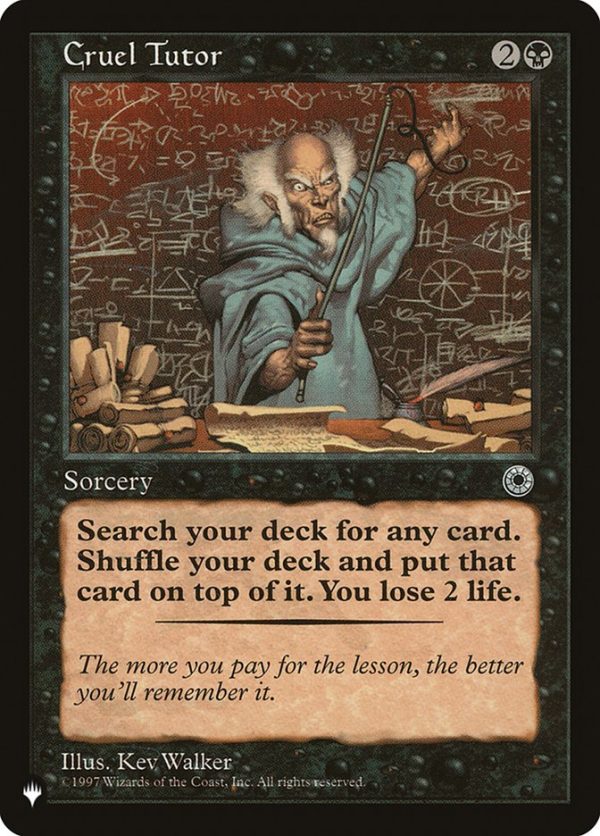 Cruel Tutor [The List] on Sale