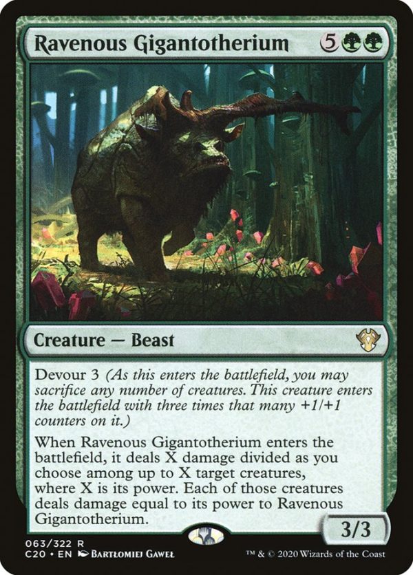 Ravenous Gigantotherium [Commander 2020] For Cheap