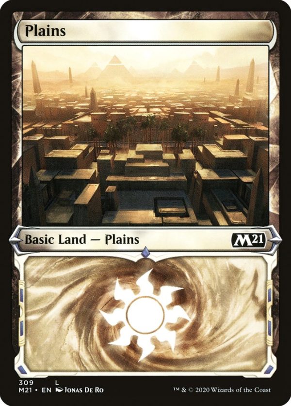 Plains (309) (Showcase) [Core Set 2021] Cheap