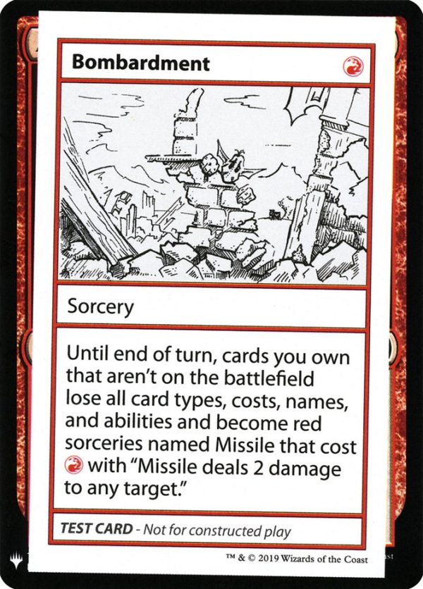 Bombardment [Mystery Booster Playtest Cards] Online