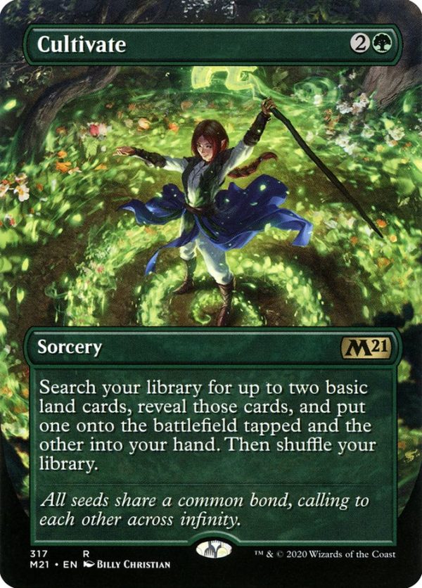 Cultivate (Borderless Alternate Art) [Core Set 2021] For Cheap