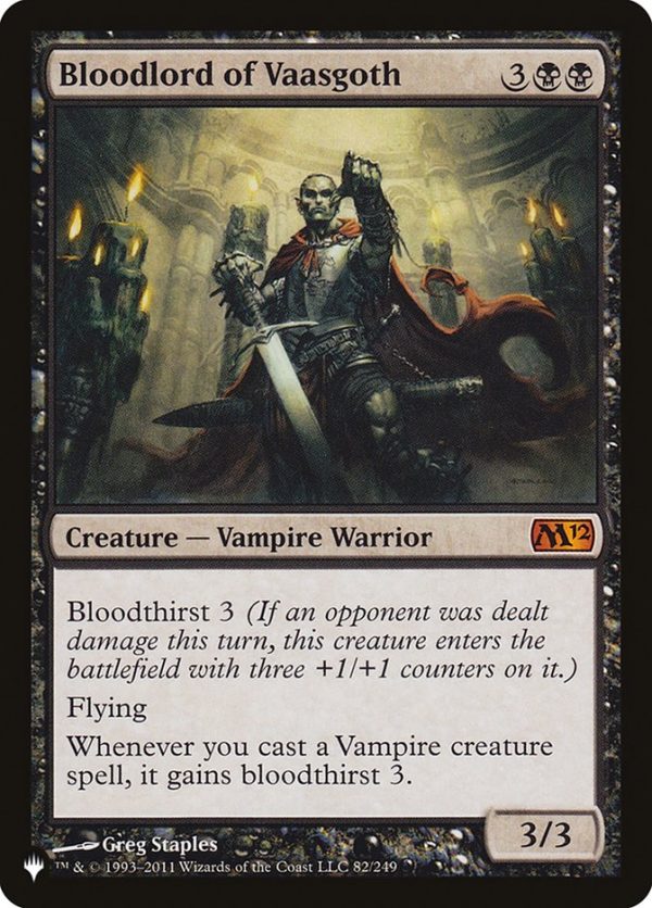Bloodlord of Vaasgoth [The List] Online now
