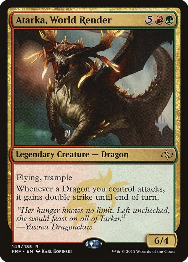 Atarka, World Render (Promo Pack) [Fate Reforged Promos] Online