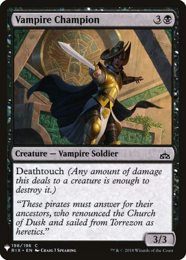 Vampire Champion [Mystery Booster] Hot on Sale