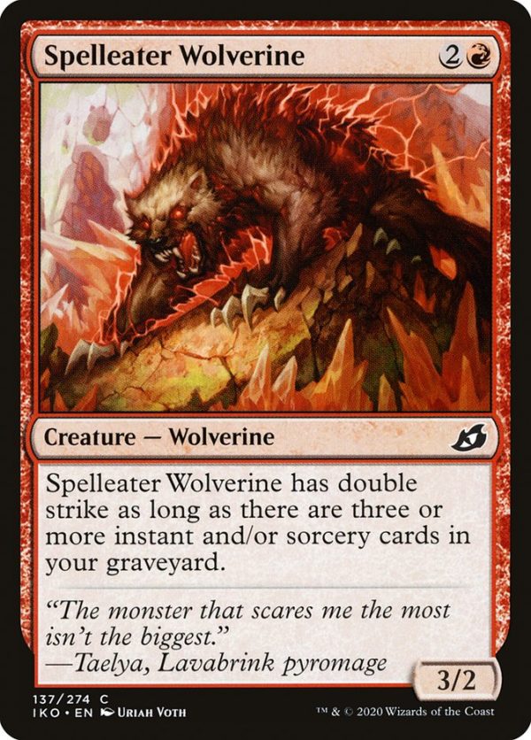 Spelleater Wolverine [Ikoria: Lair of Behemoths] Online Hot Sale