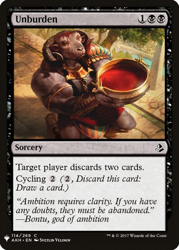 Unburden [Mystery Booster] For Sale